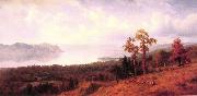Albert Bierstadt View of the Hudson Looking Across the Tappan Zee-Towards Hook Mountain oil painting